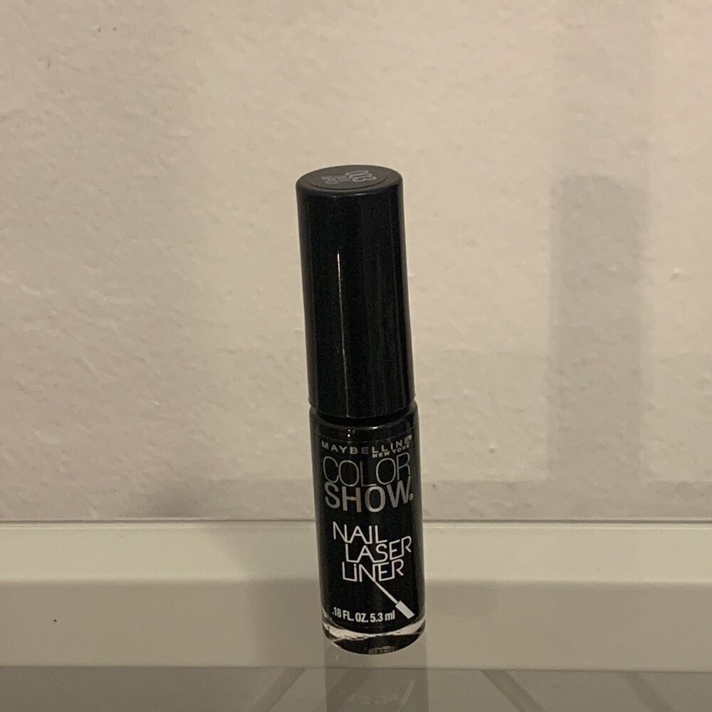 MAYBELLINE NAIL LASER LINER ONYX IMPROV  #003 0.23 oz Black New